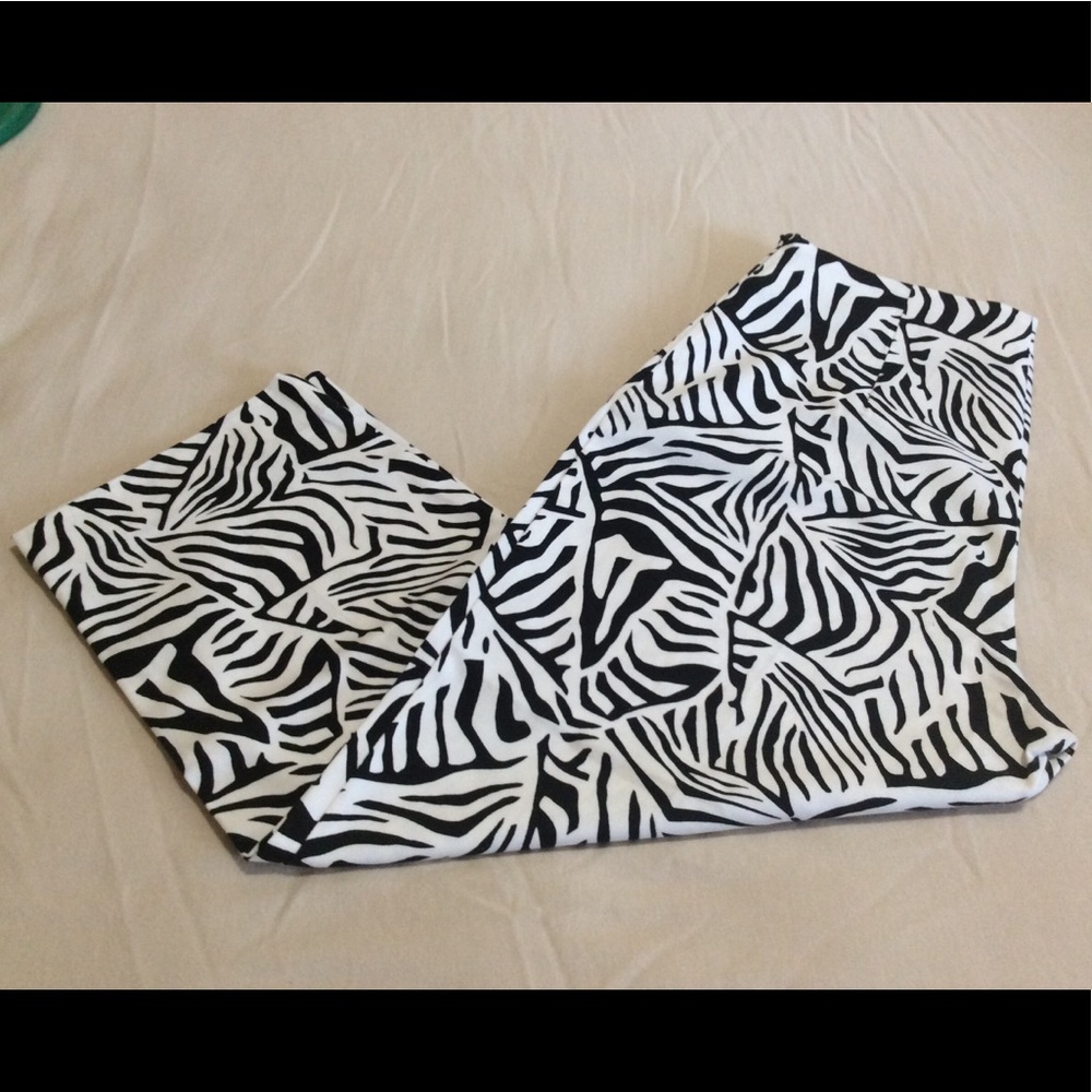 Briggs Zebra print Cropped Pants
